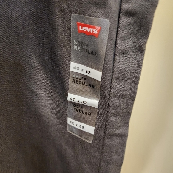 LEVI'S 505 men's gray Straight legs pants size 40 x 32 NWT - Picture 6 of 12